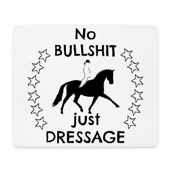 Dressurreiterin Statement - Mousepad (Querformat) - Weiß - Vorne