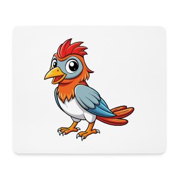 Kuckuck süße Zeichentrickfigur Kawaii Clipart - Mousepad (Querformat) - Weiß - Vorne