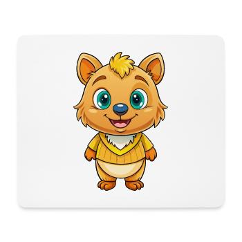 Quokka Cute Cartoon Character Kawaii Clipart - Mouse Pad (horizontal) - white - Front