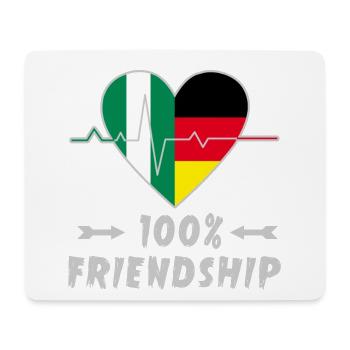 L'amitié entre le Nigeria et l'Allemagne est à - Tapis de souris (format paysage) - blanc - Devant