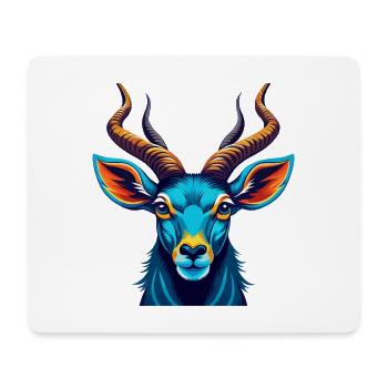 Addax Colorful Kawaii Cartoon Character Clipart - Mouse Pad (horizontal) - white - Front
