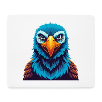 Albatross Colorful Kawaii Cartoon Character Pet - Mouse Pad (horizontal) - white - Front