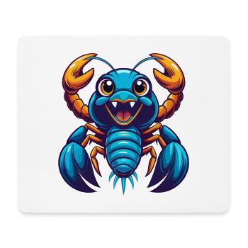 Craw coloré Kawaii Dessin animé Personnage Clipart - Tapis de souris (format paysage) - blanc - Devant