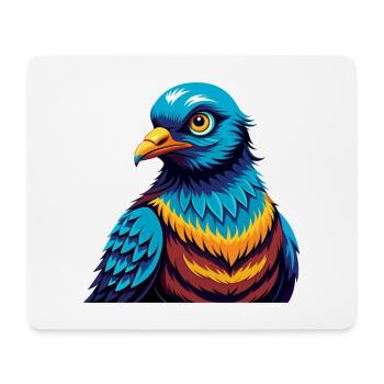 Taube Bunte Kawaii Cartoon Figur Clipart - Mousepad (Querformat) - Weiß - Vorne