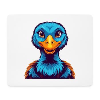 Goose Colorful Kawaii Cartoon Character Clipart - Mouse Pad (horizontal) - white - Front