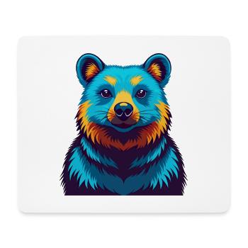Quokka Colorful Kawaii Cartoon Character Clipart - Mouse Pad (horizontal) - white - Front