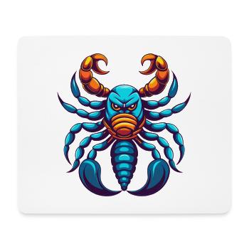 Scorpion coloré Kawaii Dessin animé Personnage Clipart - Tapis de souris (format paysage) - blanc - Devant