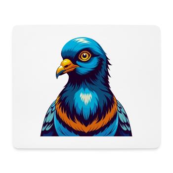 Taube Bunte Kawaii Cartoon Figur Clipart - Mousepad (Querformat) - Weiß - Vorne