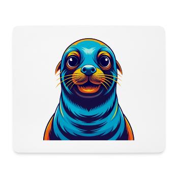 Siegel Bunte Kawaii Cartoon Figur Clipart - Mousepad (Querformat) - Weiß - Vorne