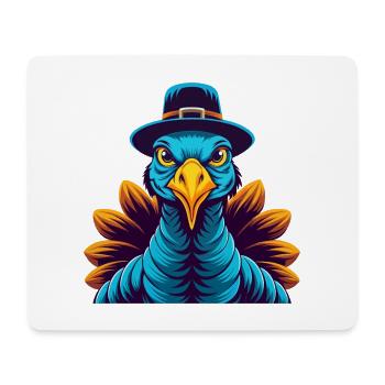 Turquie coloré Kawaii dessin animé Personnage Clipart - Tapis de souris (format paysage) - blanc - Devant