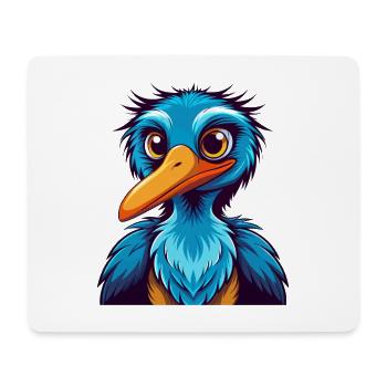 Storch Bunte Kawaii Cartoon Figur Clipart - Mousepad (Querformat) - Weiß - Vorne