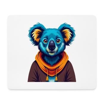 Koala Bunte Kawaii Cartoon Figur Clipart - Mousepad (Querformat) - Weiß - Vorne