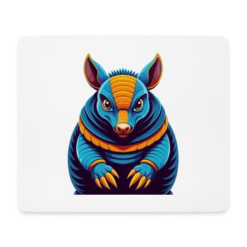 Armadillo Colorful Kawaii Cartoon Character Pet - Mouse Pad (horizontal) - white - Front