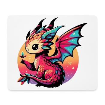 Dragon - Mouse Pad (horizontal) - white - Front