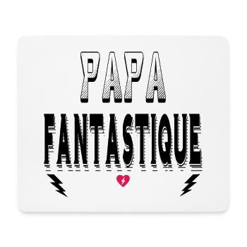 Papa Fantastique - Tapis de souris (format paysage) - blanc - Devant