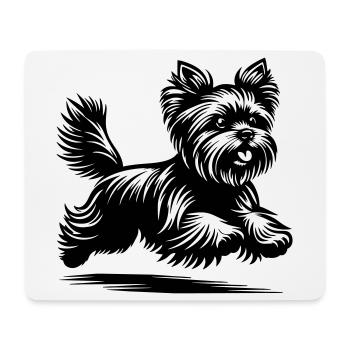 Yorkshire Terrier - Tapis de souris (format paysage) - blanc - Devant