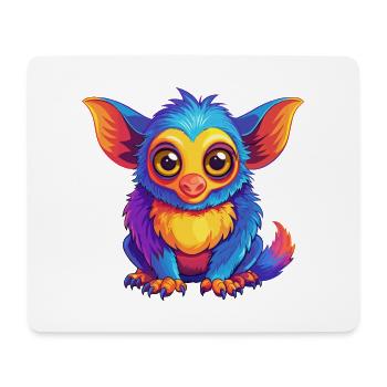 Aye Aye Bunte Kawaii Cartoon Figur Clipart - Mousepad (Querformat) - Weiß - Vorne