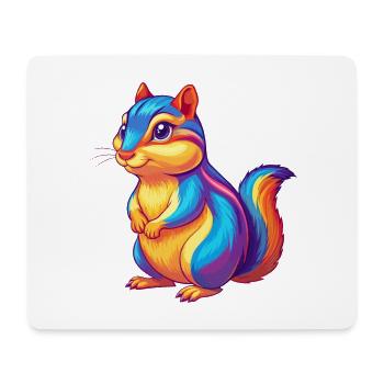 Chipmunk Bunte Kawaii Cartoon Figur Clipart - Mousepad (Querformat) - Weiß - Vorne