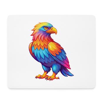 Adler Bunte Kawaii Cartoon Figur Clipart - Mousepad (Querformat) - Weiß - Vorne