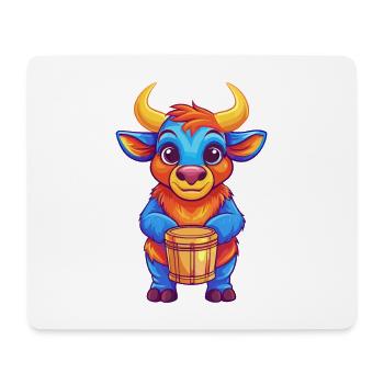 Bongo Bunte Kawaii Cartoon Figur Clipart - Mousepad (Querformat) - Weiß - Vorne