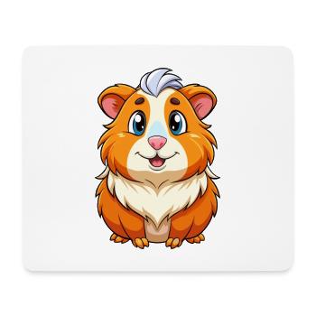Cochon d’Inde Mignon Personnage De Dessin Animé Kawaii Clipart - Tapis de souris (format paysage) - blanc - Devant