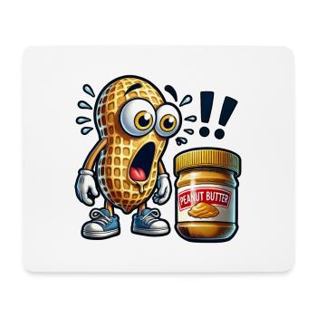 Funny peanut design - Mouse Pad (horizontal) - white - Front