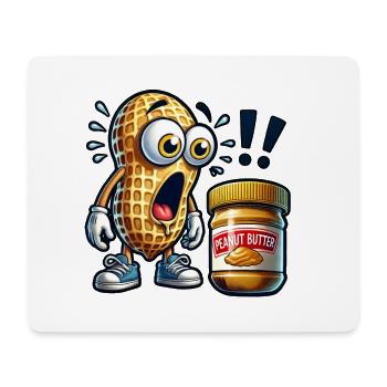 Funny peanut design - Mouse Pad (horizontal) - white - Front