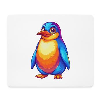 Pinguin Bunte Kawaii Cartoon Figur Clipart - Mousepad (Querformat) - Weiß - Vorne