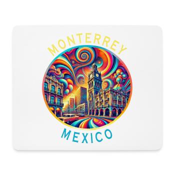 Monterrey Mexiko Städte Kunst Design - Mousepad (Querformat) - Weiß - Vorne