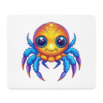 Sea Spider Colorful Kawaii Cartoon Sea Animal - Mouse Pad (horizontal) - white - Front