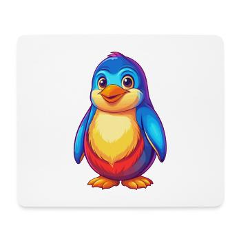 Pinguin Buntes Kawaii Cartoon Meerestier - Mousepad (Querformat) - Weiß - Vorne