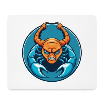 Scorpion Cute Kawaii Cartoon Animal Pet Logo - Mouse Pad (horizontal) - white - Front