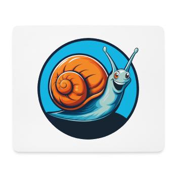 Schnecke Niedlich Kawaii Cartoon Clipart Tier Haustier Logo - Mousepad (Querformat) - Weiß - Vorne