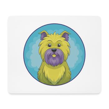 Affenpinscher Dog Cute Kawaii Cartoon Animal Pet - Mouse Pad (horizontal) - white - Front
