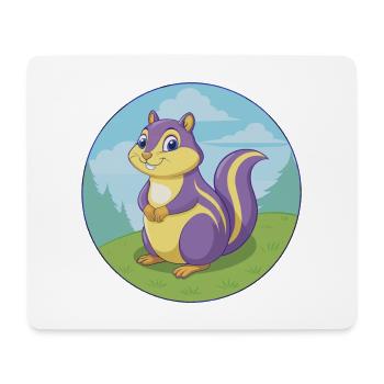 Chipmunk Niedliche Kawaii Cartoon Clipart Tier Haustier - Mousepad (Querformat) - Weiß - Vorne