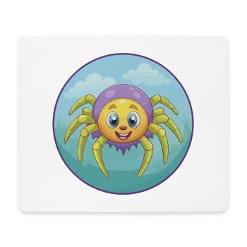 Spinne Niedlich Kawaii Cartoon Clipart Tier Haustier - Mousepad (Querformat) - Weiß - Vorne