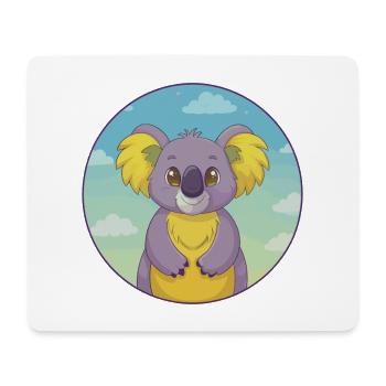 Koala Niedlich Kawaii Cartoon Clipart Tier Haustier - Mousepad (Querformat) - Weiß - Vorne