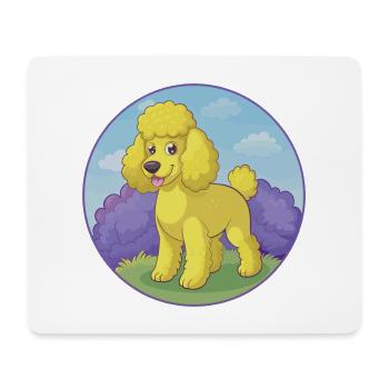 Pudel Hund Niedlich Kawaii Cartoon Clipart Tier Haustier - Mousepad (Querformat) - Weiß - Vorne