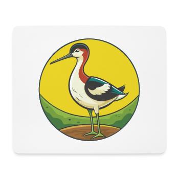 Avocet Niedliche Kawaii Cartoon Clipart Haustier Tier - Mousepad (Querformat) - Weiß - Vorne