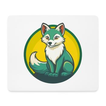 Polarfuchs Niedliche Kawaii Cartoon Clipart Haustier Tier - Mousepad (Querformat) - Weiß - Vorne
