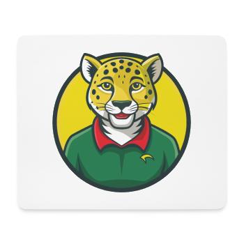 guépard mignon kawaii dessin animé clipart animal de compagnie - Tapis de souris (format paysage) - blanc - Devant