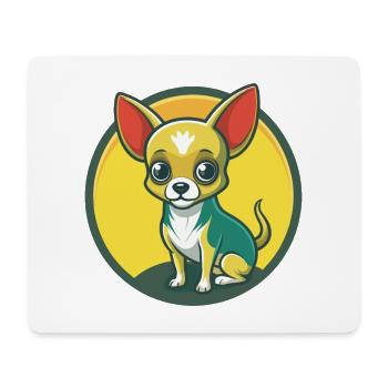 Chihuahua Dog Cute Kawaii Cartoon Clipart Animal - Mouse Pad (horizontal) - white - Front