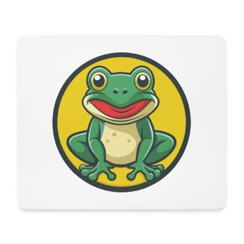 Frog Cute Kawaii Cartoon Clipart Pet Animal - Mouse Pad (horizontal) - white - Front