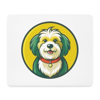 Havaneser Hund Niedlich Kawaii Cartoon Clipart Tier - Mousepad (Querformat) - Weiß - Vorne
