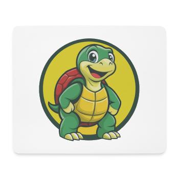 Schildkröte Niedliche Kawaii Cartoon Clipart Haustier Tier - Mousepad (Querformat) - Weiß - Vorne
