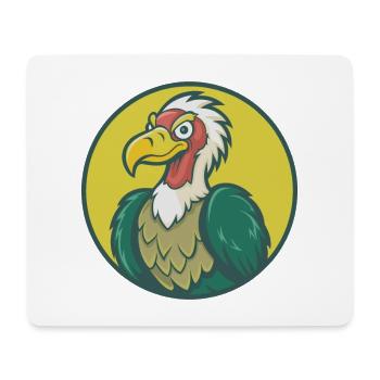 Geier Niedlich Kawaii Cartoon Clipart Haustier Tier - Mousepad (Querformat) - Weiß - Vorne