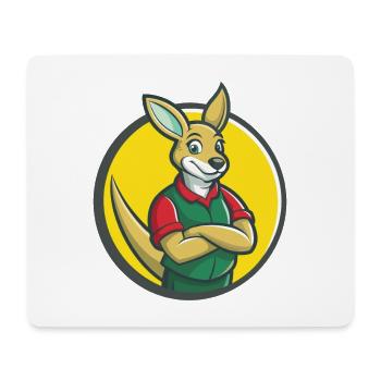Kangaroo Cute Kawaii Cartoon Clipart Pet Animal - Mouse Pad (horizontal) - white - Front