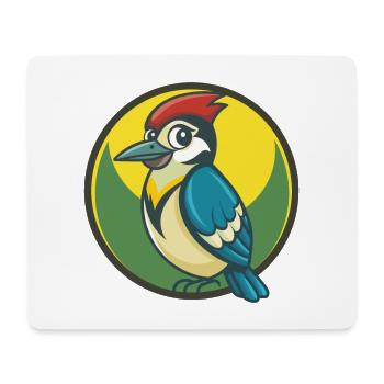Jay Vogel Niedliche Kawaii Cartoon Clipart Haustier Tier - Mousepad (Querformat) - Weiß - Vorne