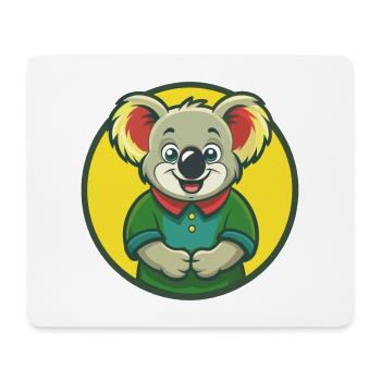 Koala Niedliche Kawaii Cartoon Clipart Haustier Tier - Mousepad (Querformat) - Weiß - Vorne