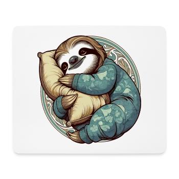 Cadeau de la passion endormie de la paresse - Tapis de souris (format paysage) - blanc - Devant